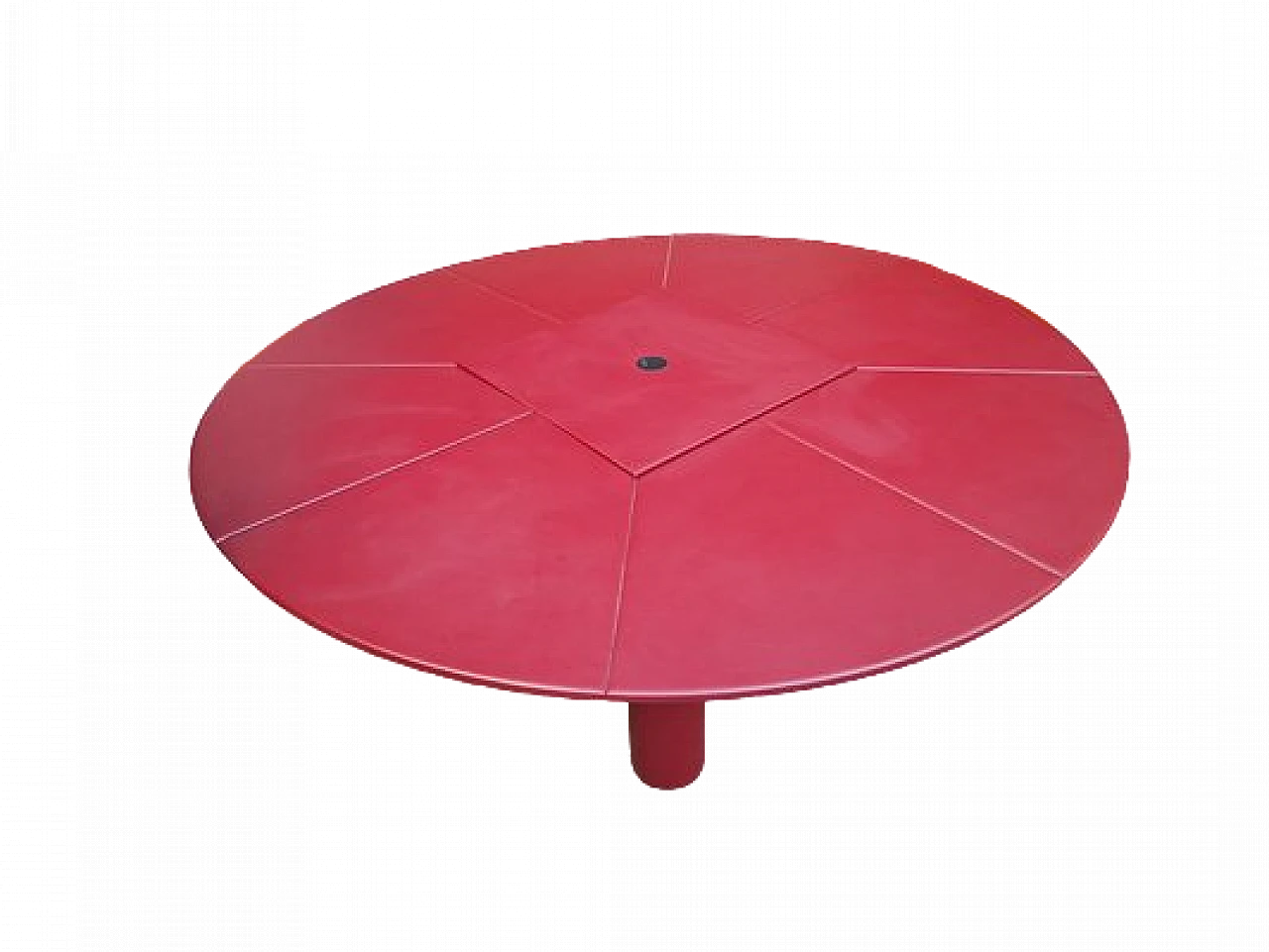 Ceo Cube red table by M. and L. Vignelli for Poltrona Frau, 1980s 7