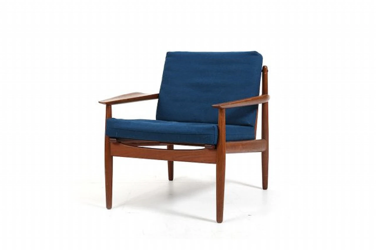 Danish teak armchair by Arne Vodder for Glostrup, 1950s 1