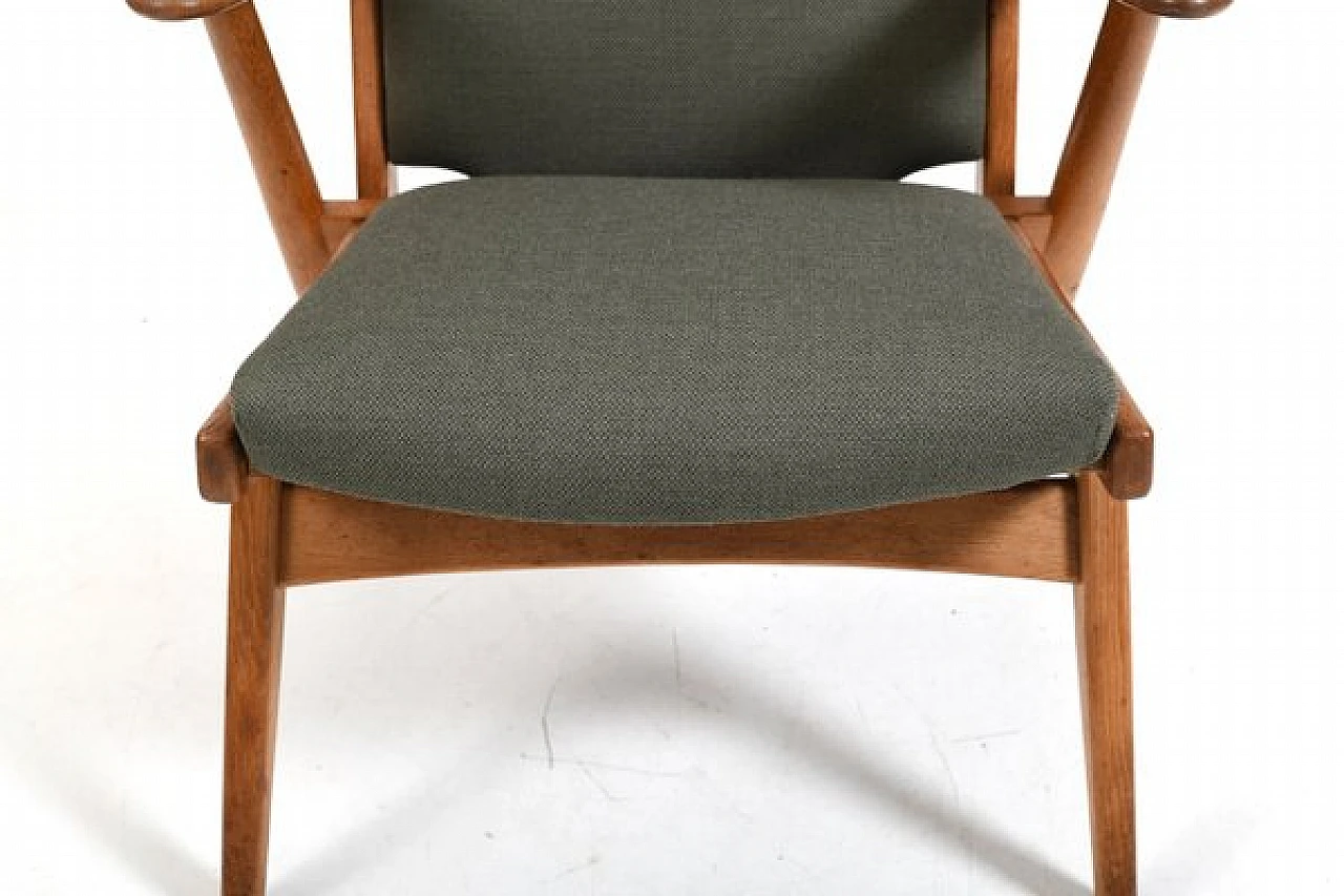 Oak armchair 14 by Arne Wahl Iversen, 1950s 9