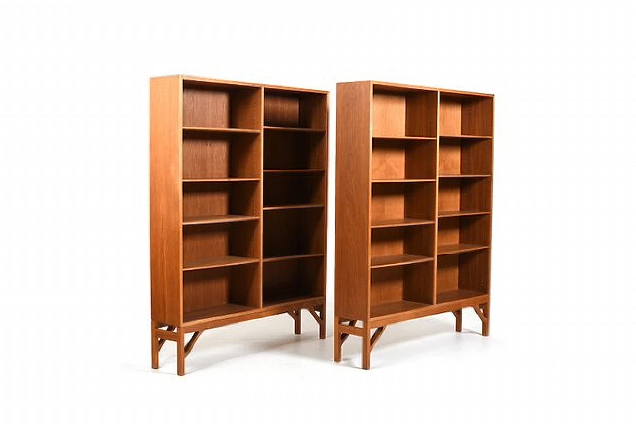 Pair of bookcases by Børge Morgensen for FDB Møbler, 1960s 1