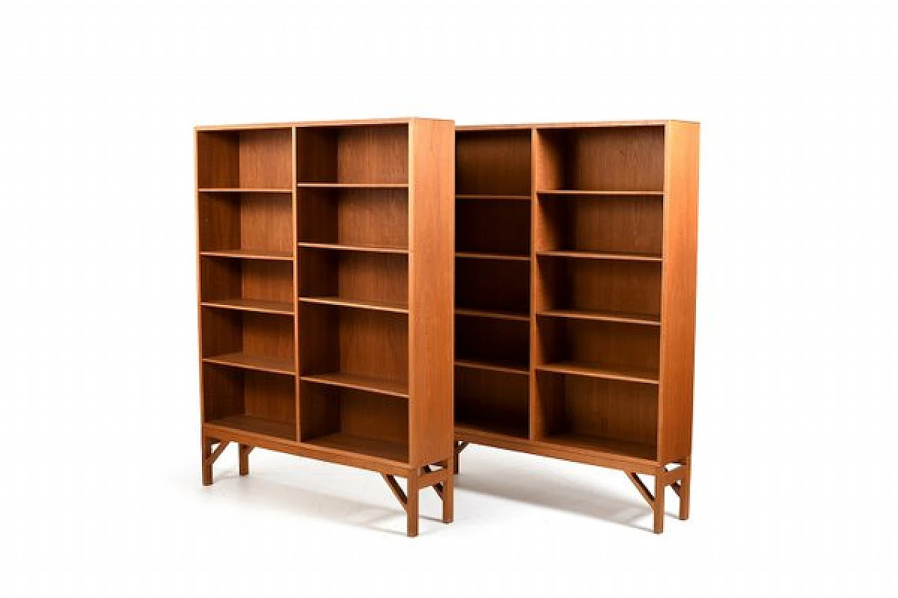 Pair of bookcases by Børge Morgensen for FDB Møbler, 1960s 4