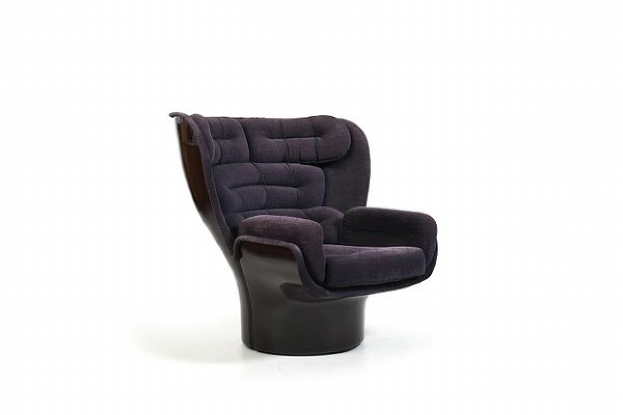 Elda purple armchair by Joe Colombo for Comfort, 1963 1