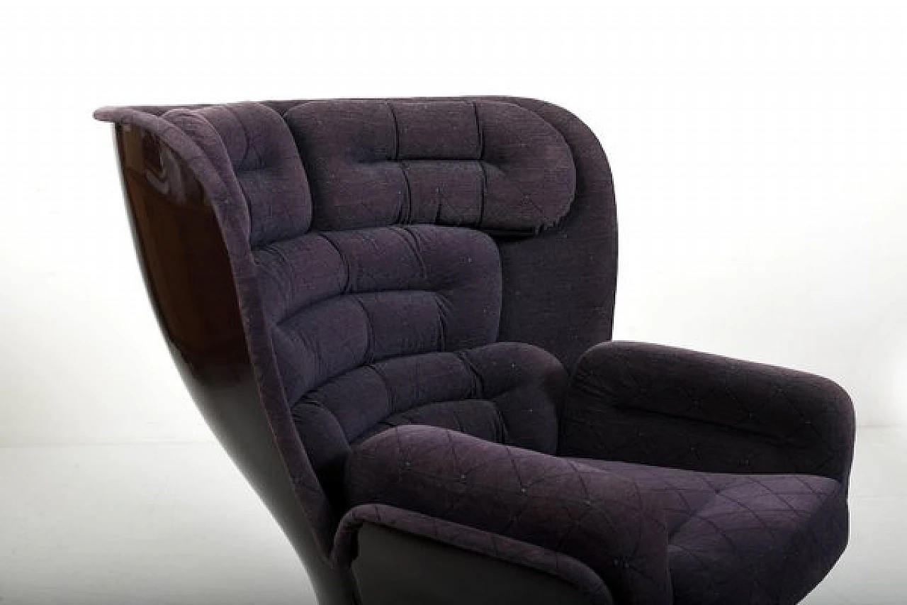 Elda purple armchair by Joe Colombo for Comfort, 1963 13