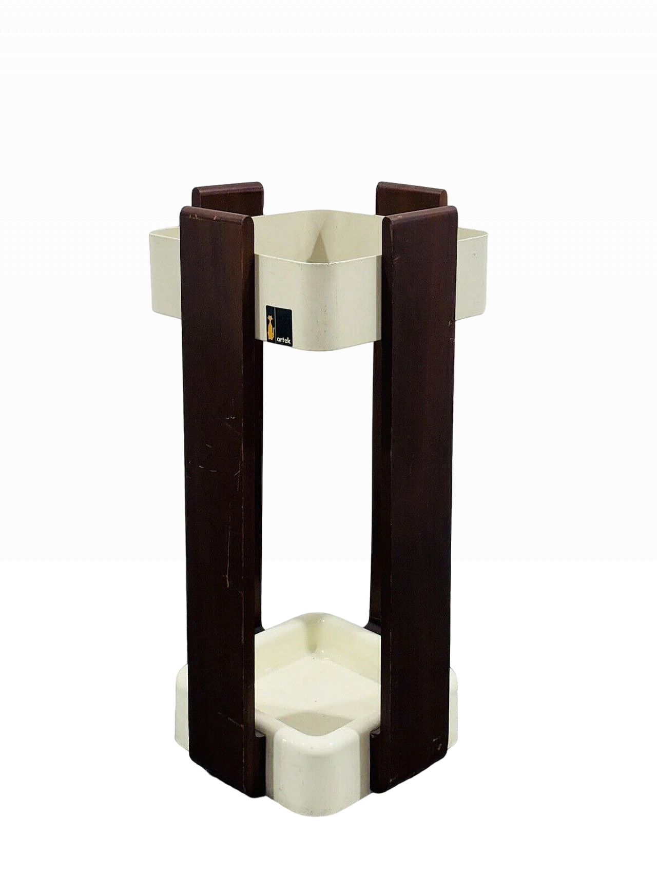 Wood and ABS umbrella stand by Alvar Aalto for Artek, 1970s 2