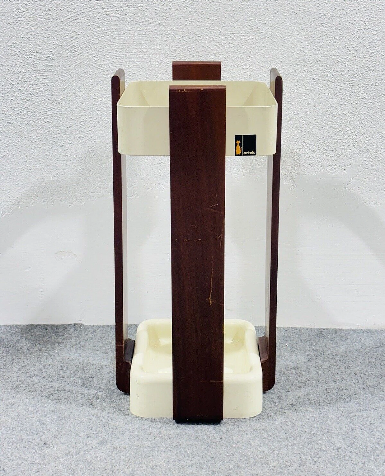 Wood and ABS umbrella stand by Alvar Aalto for Artek, 1970s 7