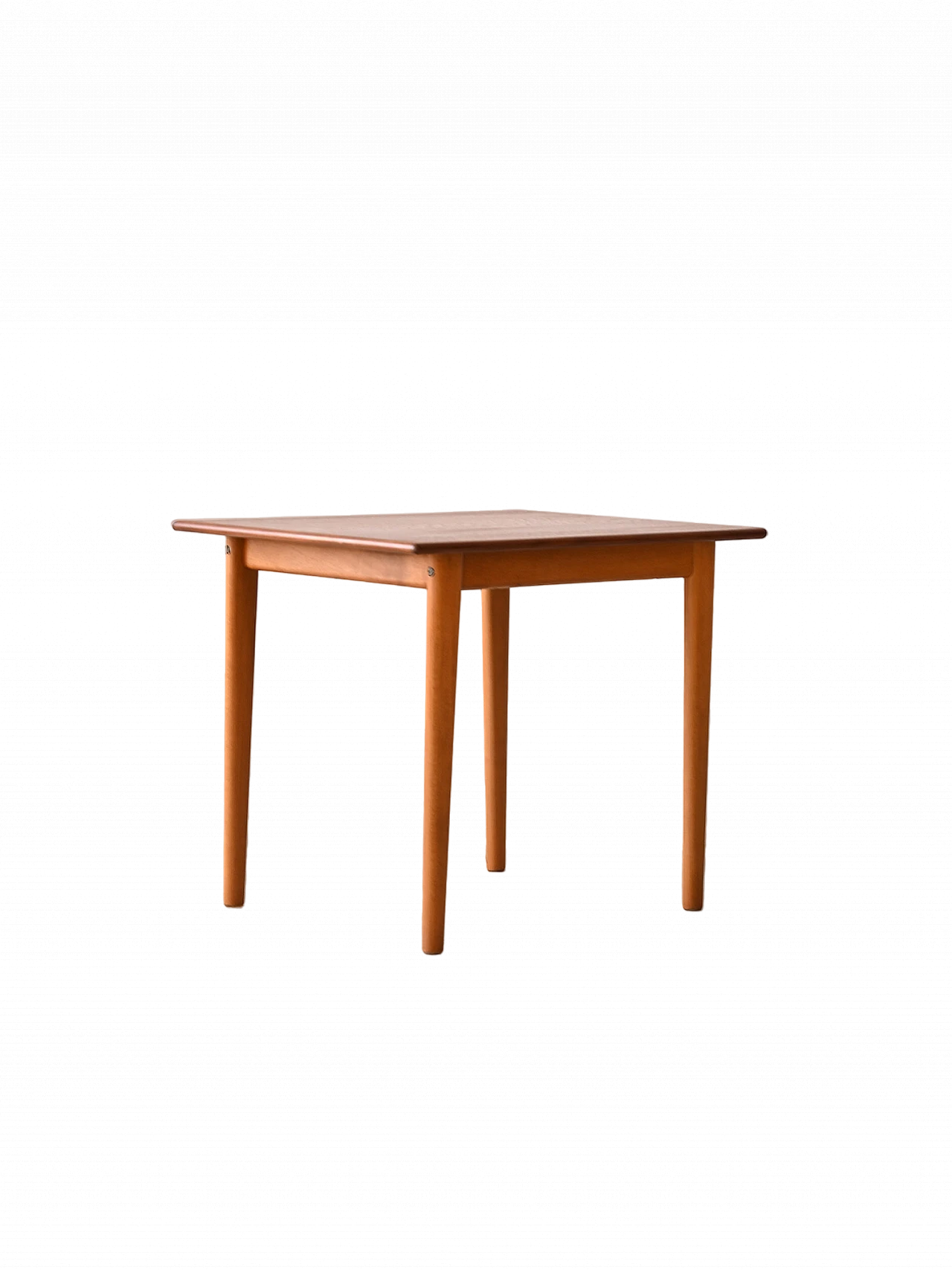 Coffee table with teak top and beech legs, 1960s 10