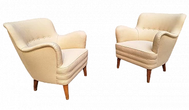 Pair of armchairs by Osvaldo Borsani for Atelier Borsani Varedo, 1948