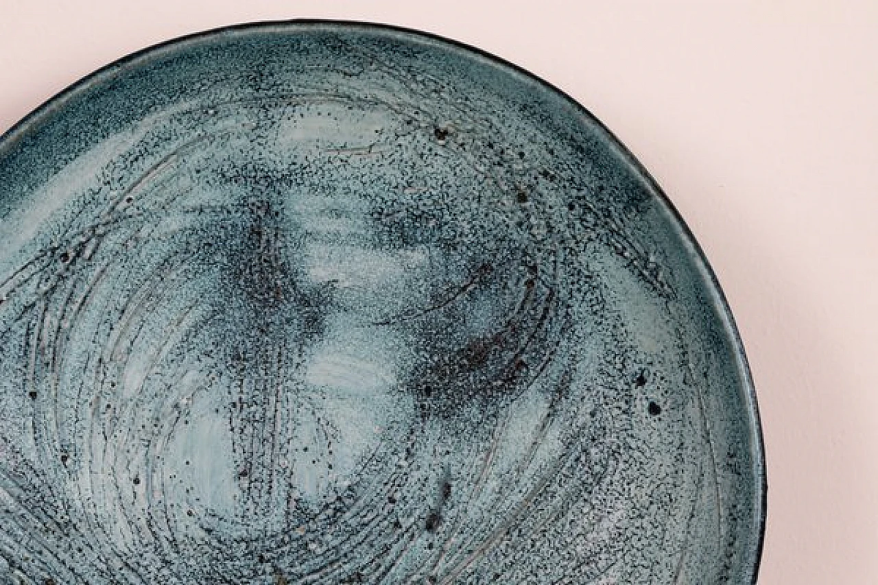 Decorative ceramic plate by Giuseppe Rossicone, 1970s 4