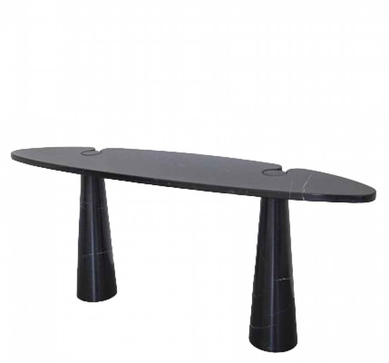 Black marble Eros console by Angelo Mangiarotti for Skipper, 1980s 7