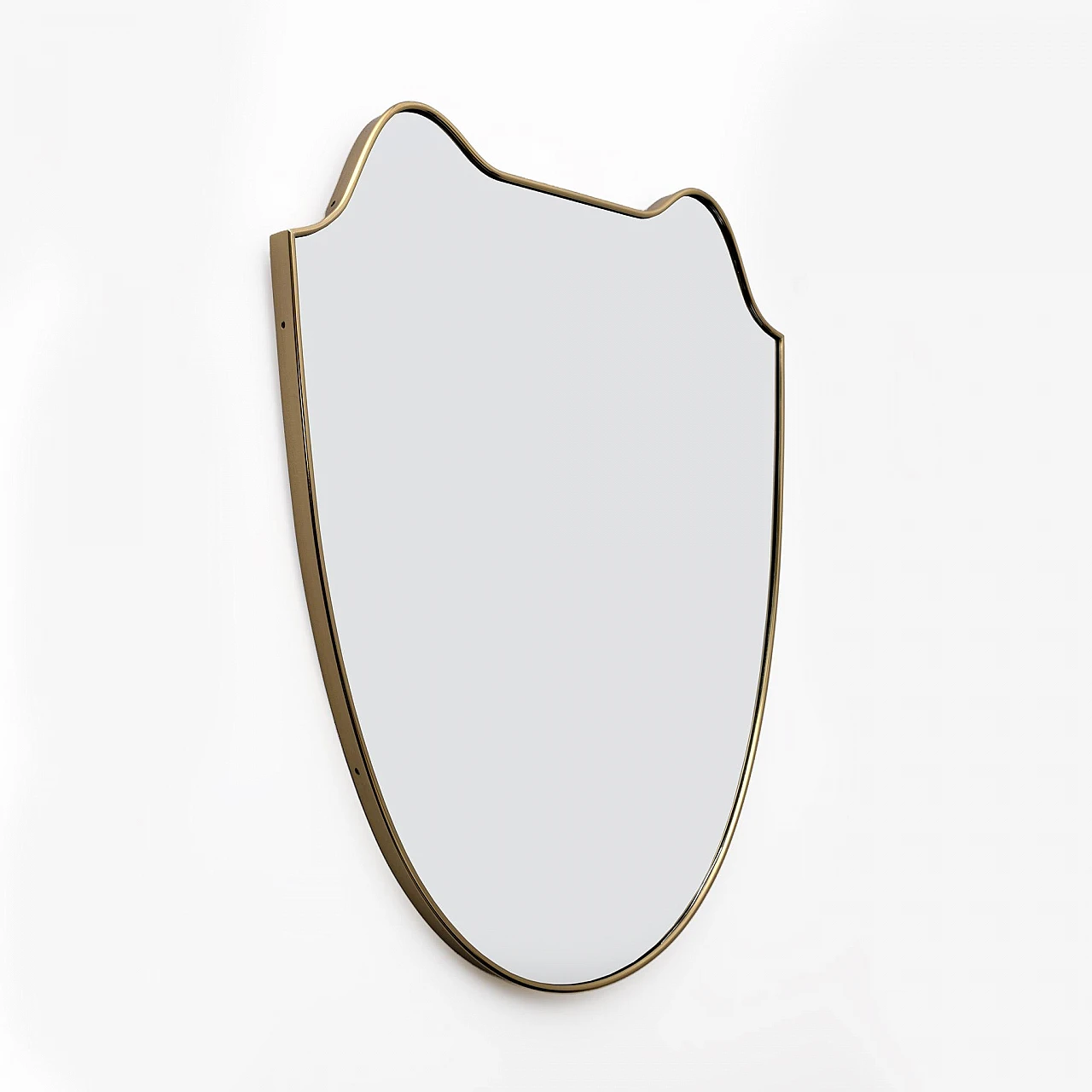 Brass wall mirror attributed to Gio Ponti, 1950s 3
