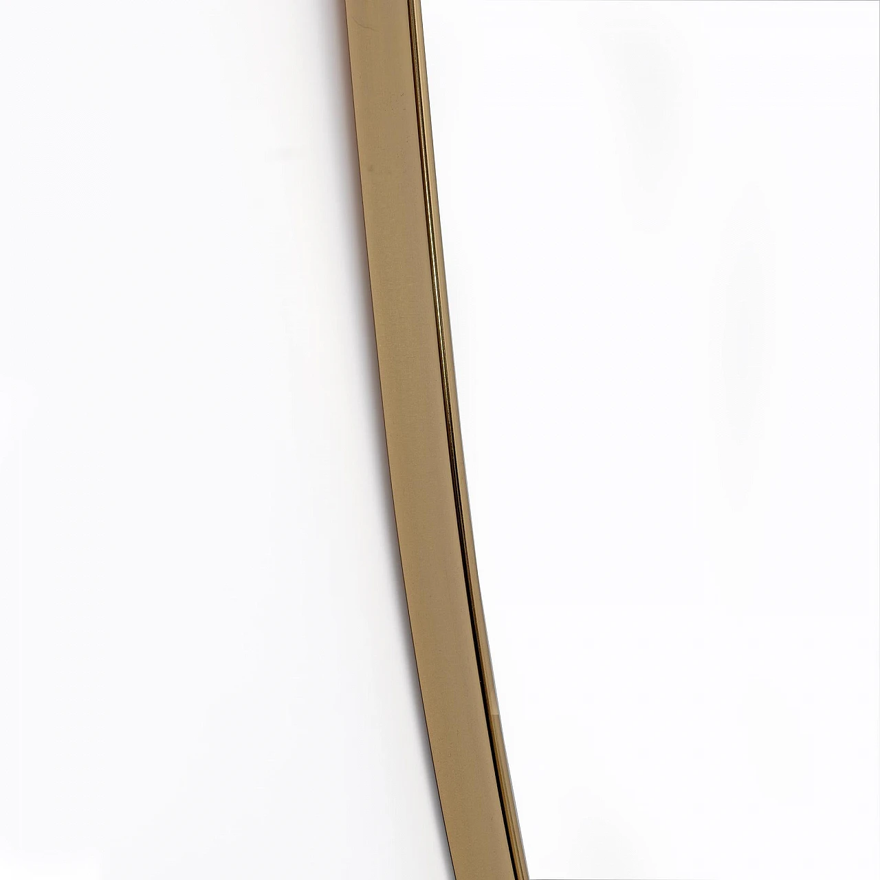 Brass wall mirror attributed to Gio Ponti, 1950s 5