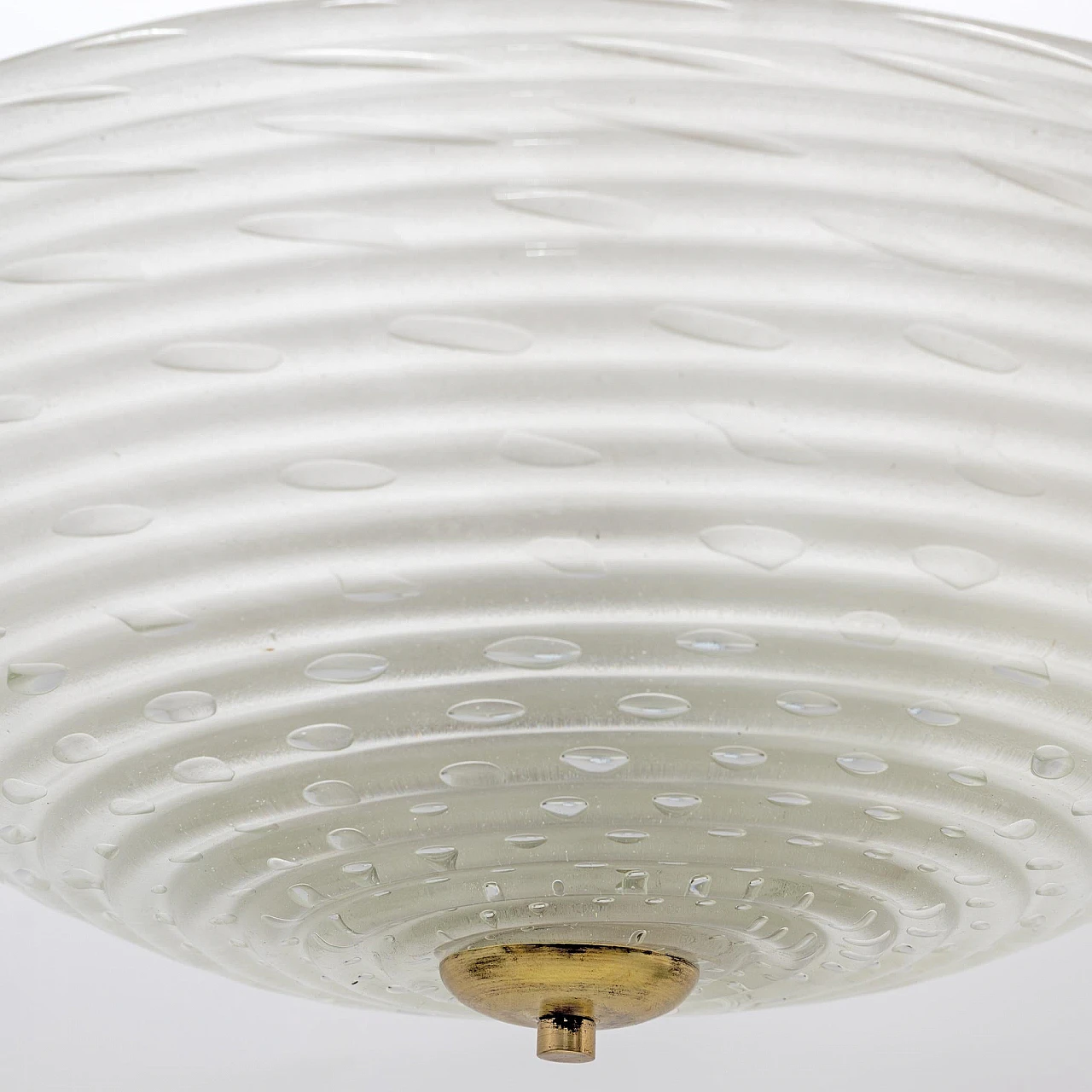 Pulegoso Murano glass chandelier by Ercole Barovier, 1930s 7