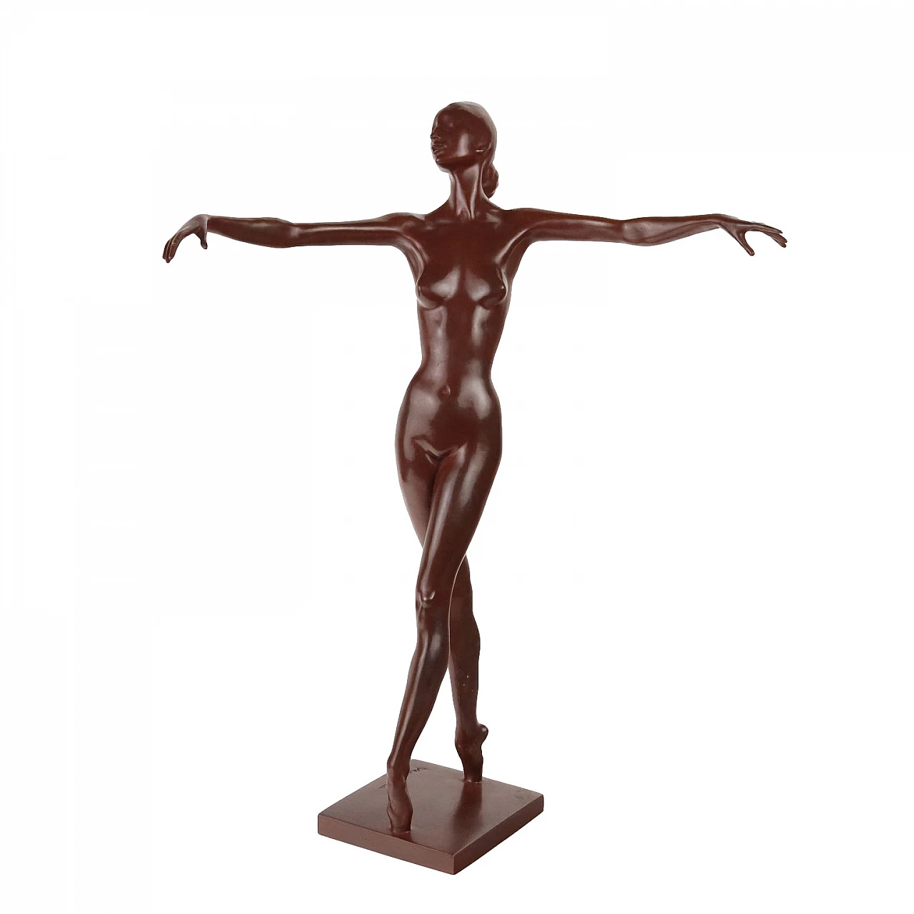 Francesco Messina, dancer, bronze sculpture, posthumous copy 1