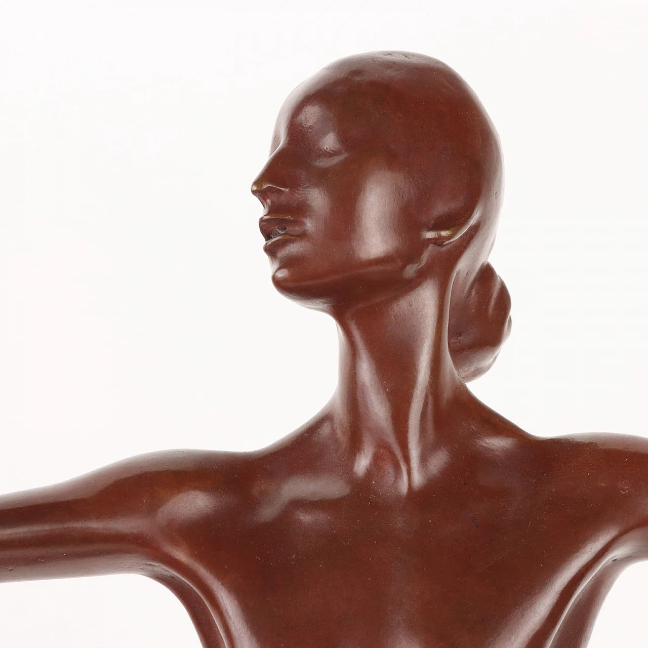 Francesco Messina, dancer, bronze sculpture, posthumous copy 3