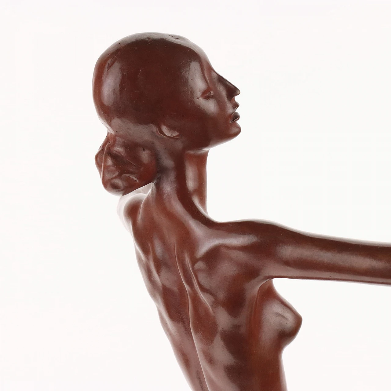 Francesco Messina, dancer, bronze sculpture, posthumous copy 4