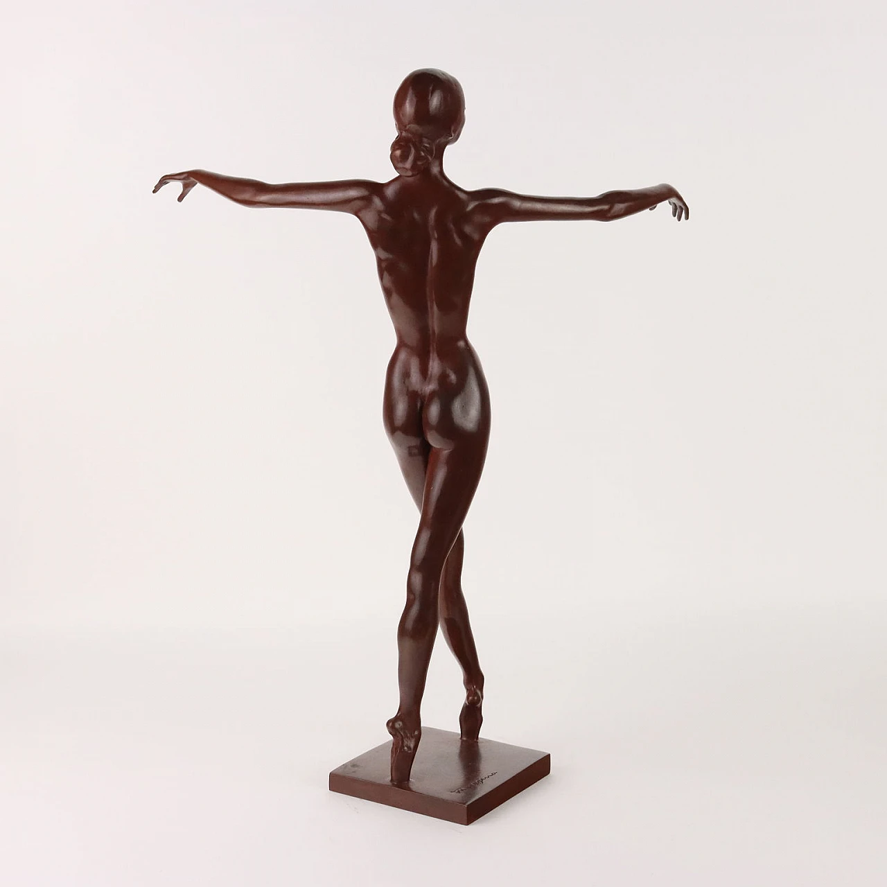 Francesco Messina, dancer, bronze sculpture, posthumous copy 7