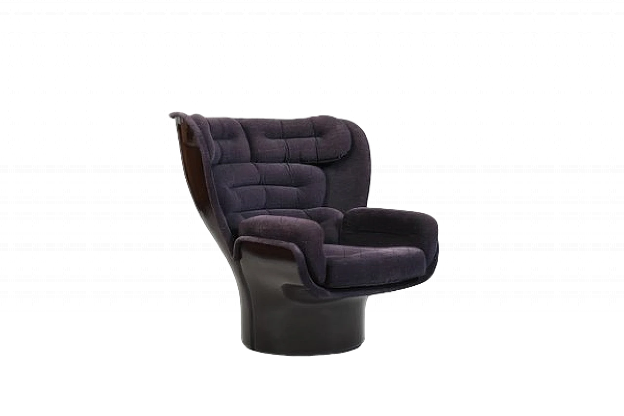 Elda purple armchair by Joe Colombo for Comfort, 1963 16