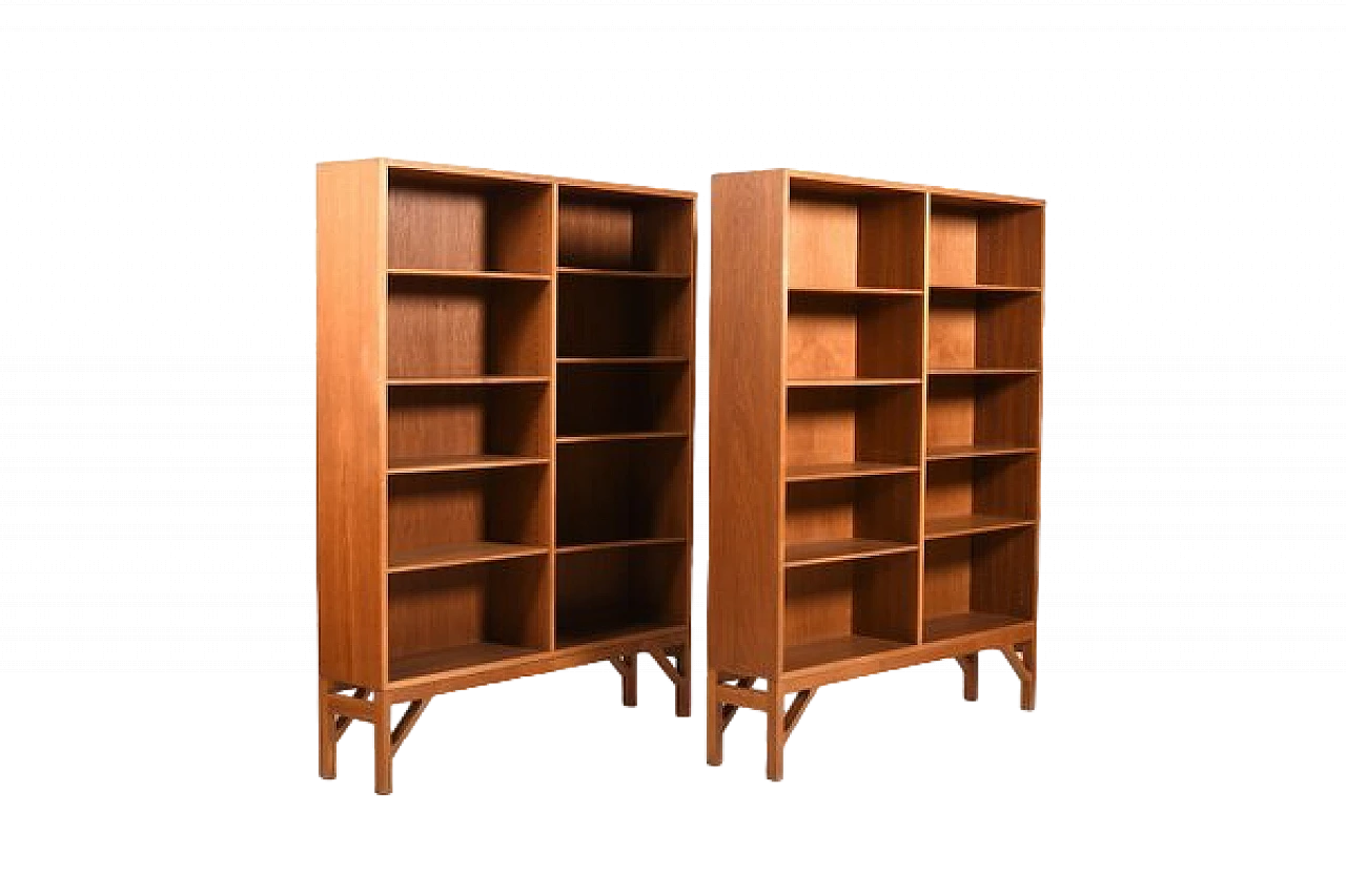 Pair of bookcases by Børge Morgensen for FDB Møbler, 1960s 11