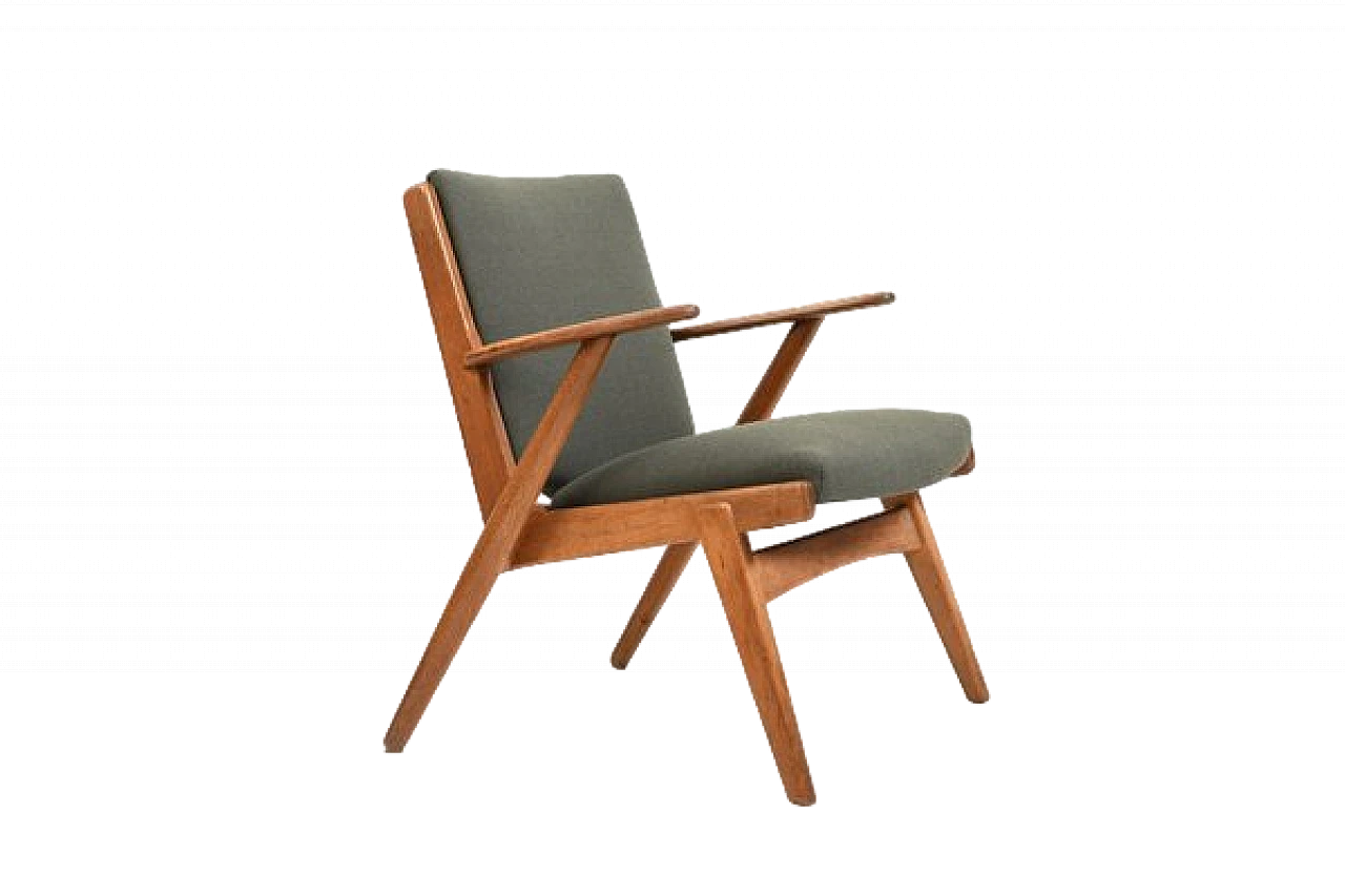 Oak armchair 14 by Arne Wahl Iversen, 1950s 13