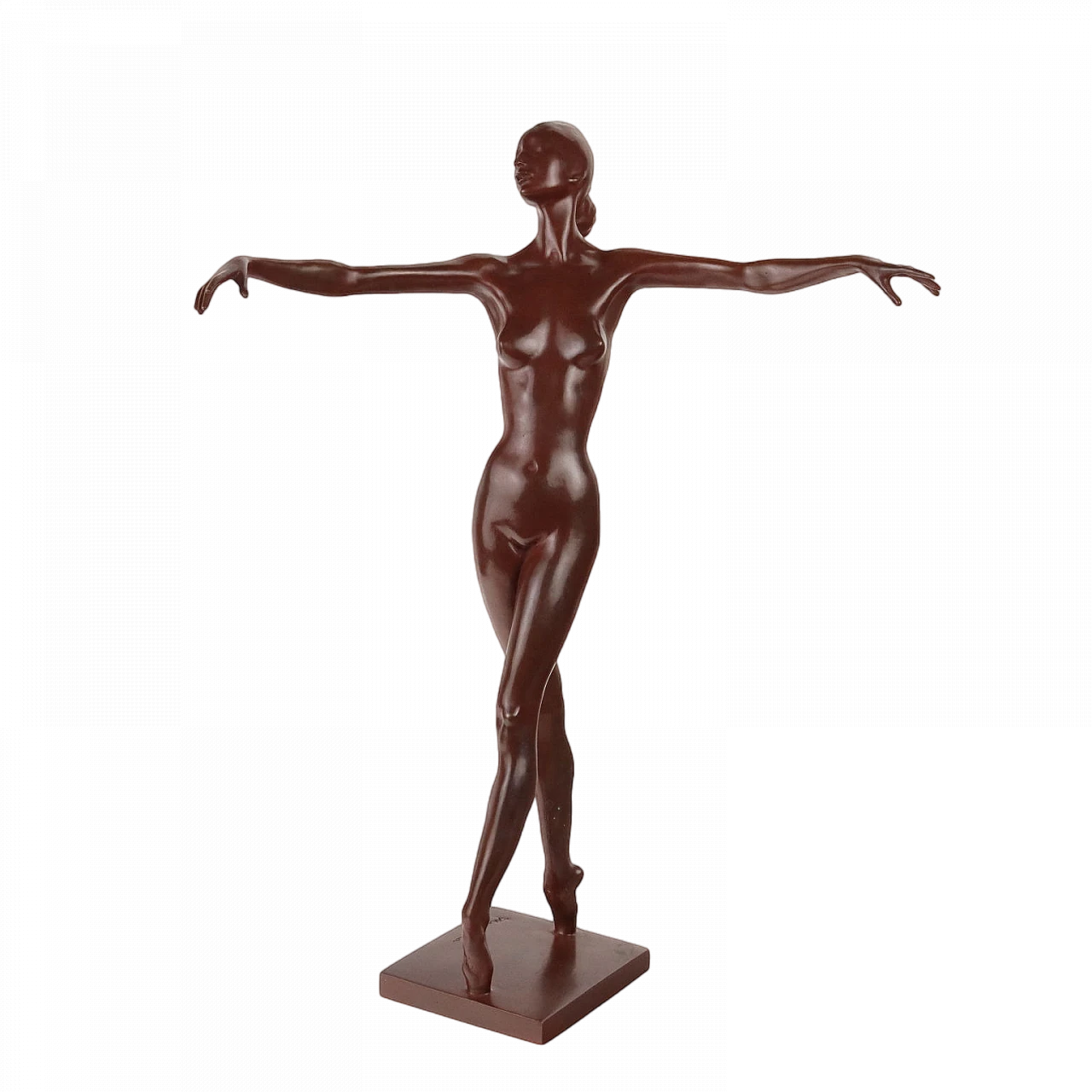 Francesco Messina, dancer, bronze sculpture, posthumous copy 9