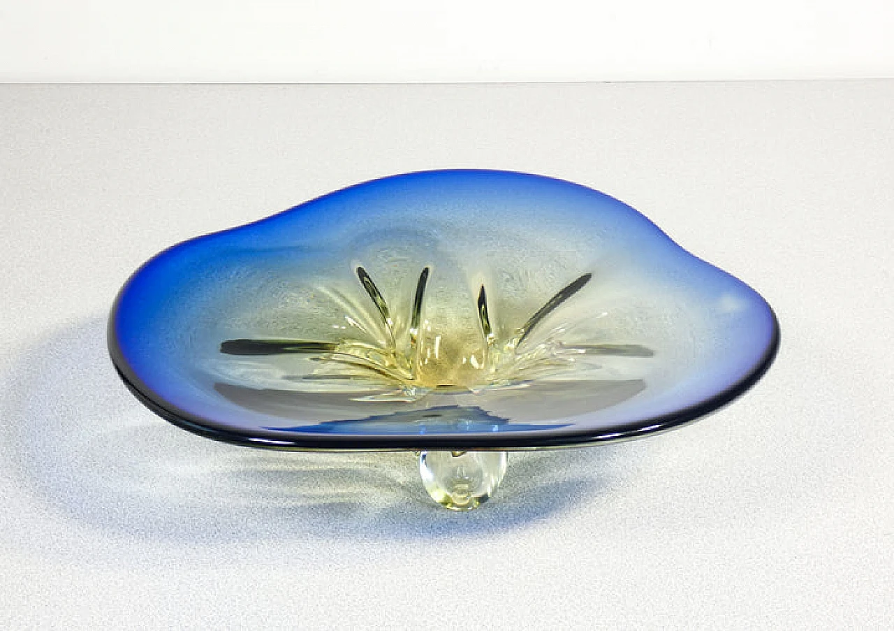 Murano polychrome blown glass centerpiece, 1960s 4