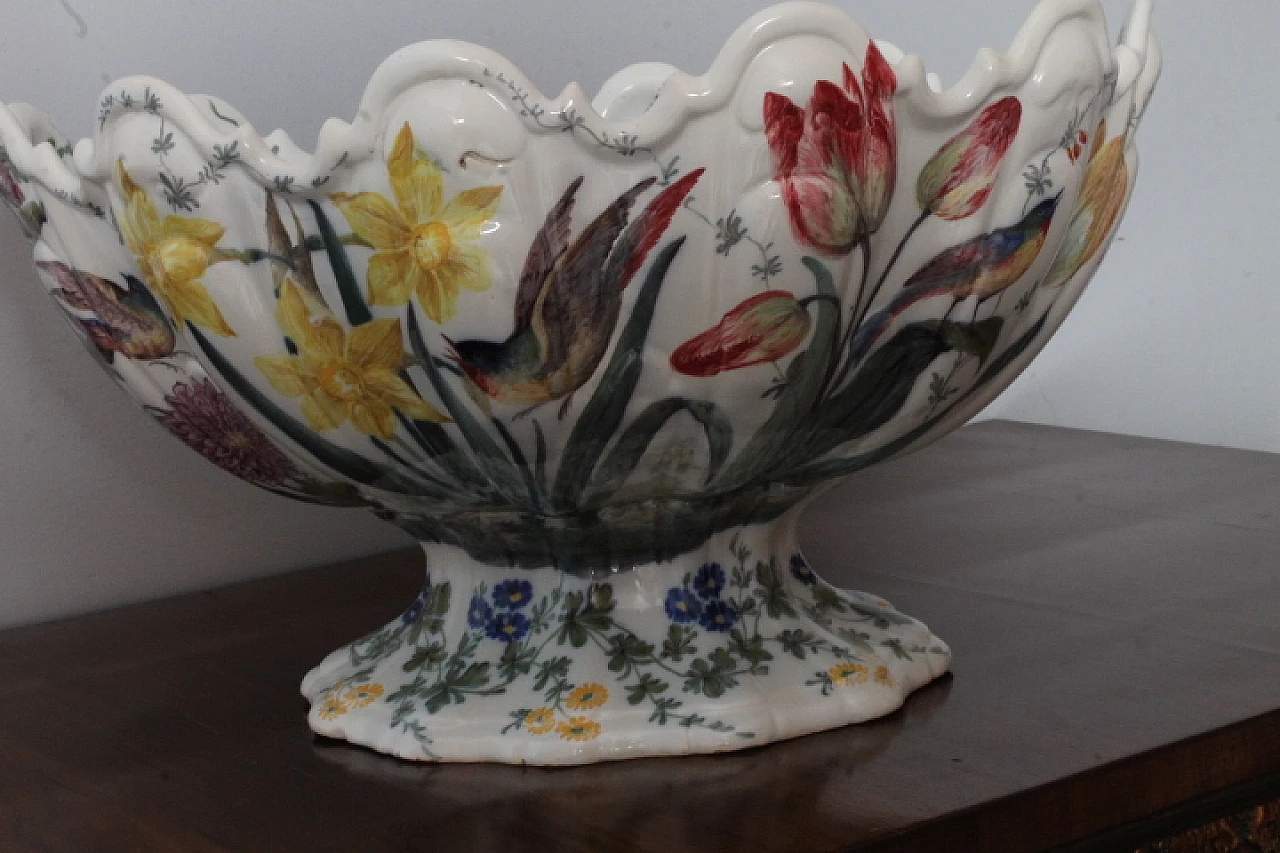 Nove Bassano ceramic centrepiece by Antonibon, 19th century 4