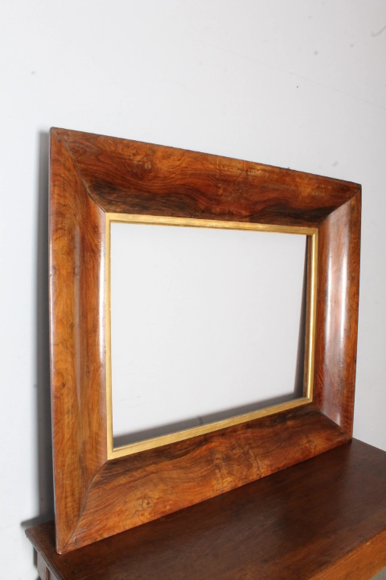 Charles X walnut panelled tray frame, 1820 2