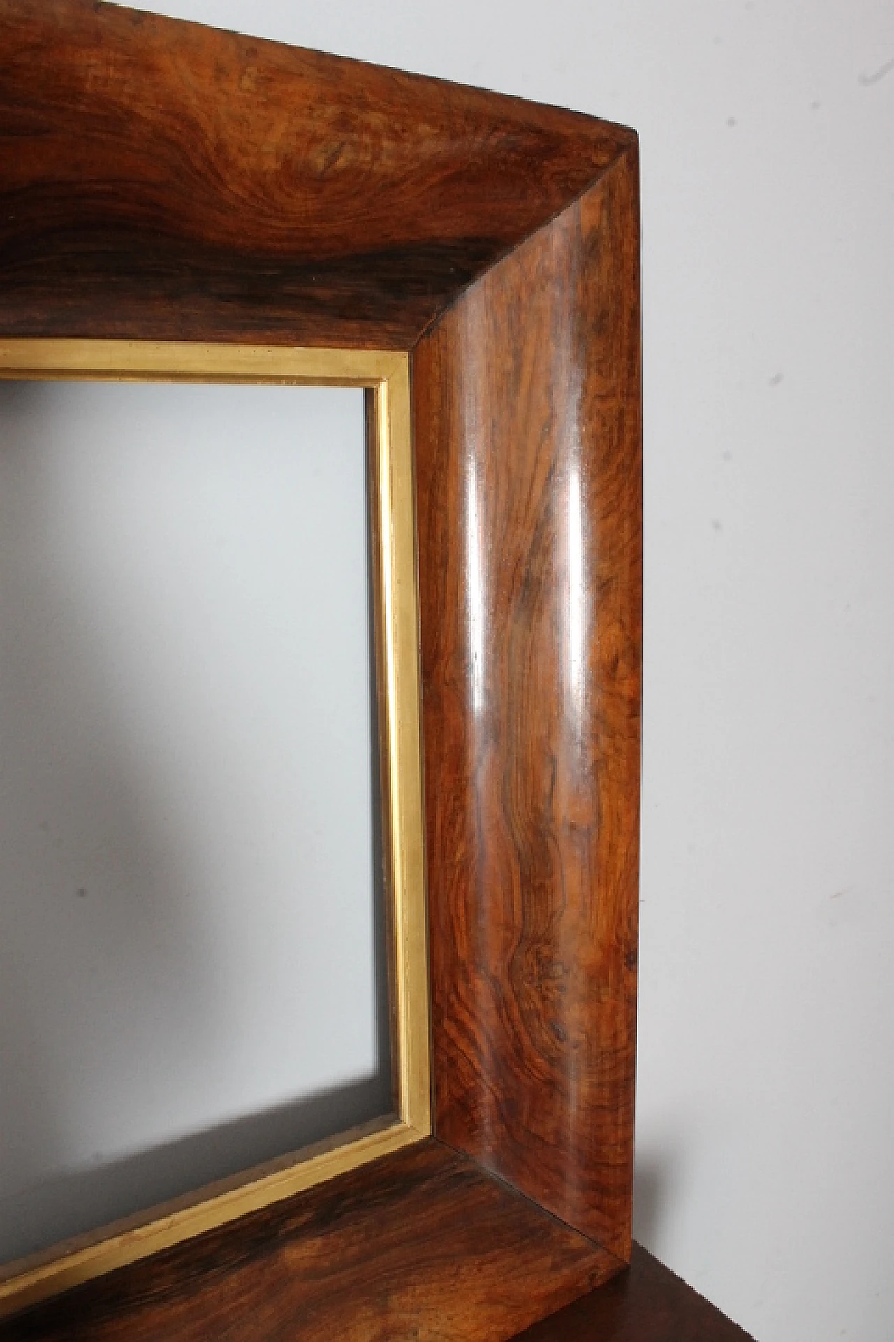 Charles X walnut panelled tray frame, 1820 4