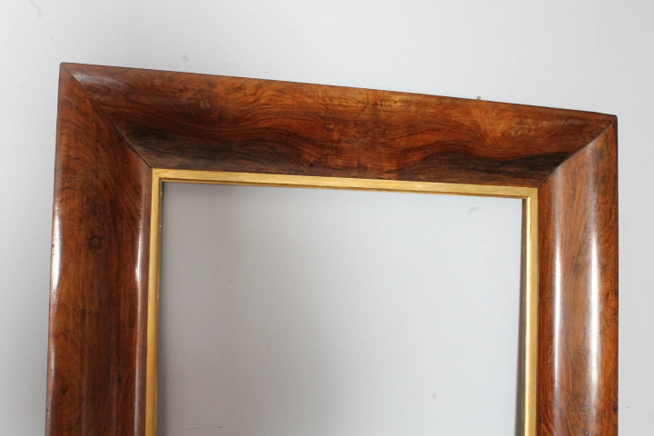 Charles X walnut panelled tray frame, 1820 5