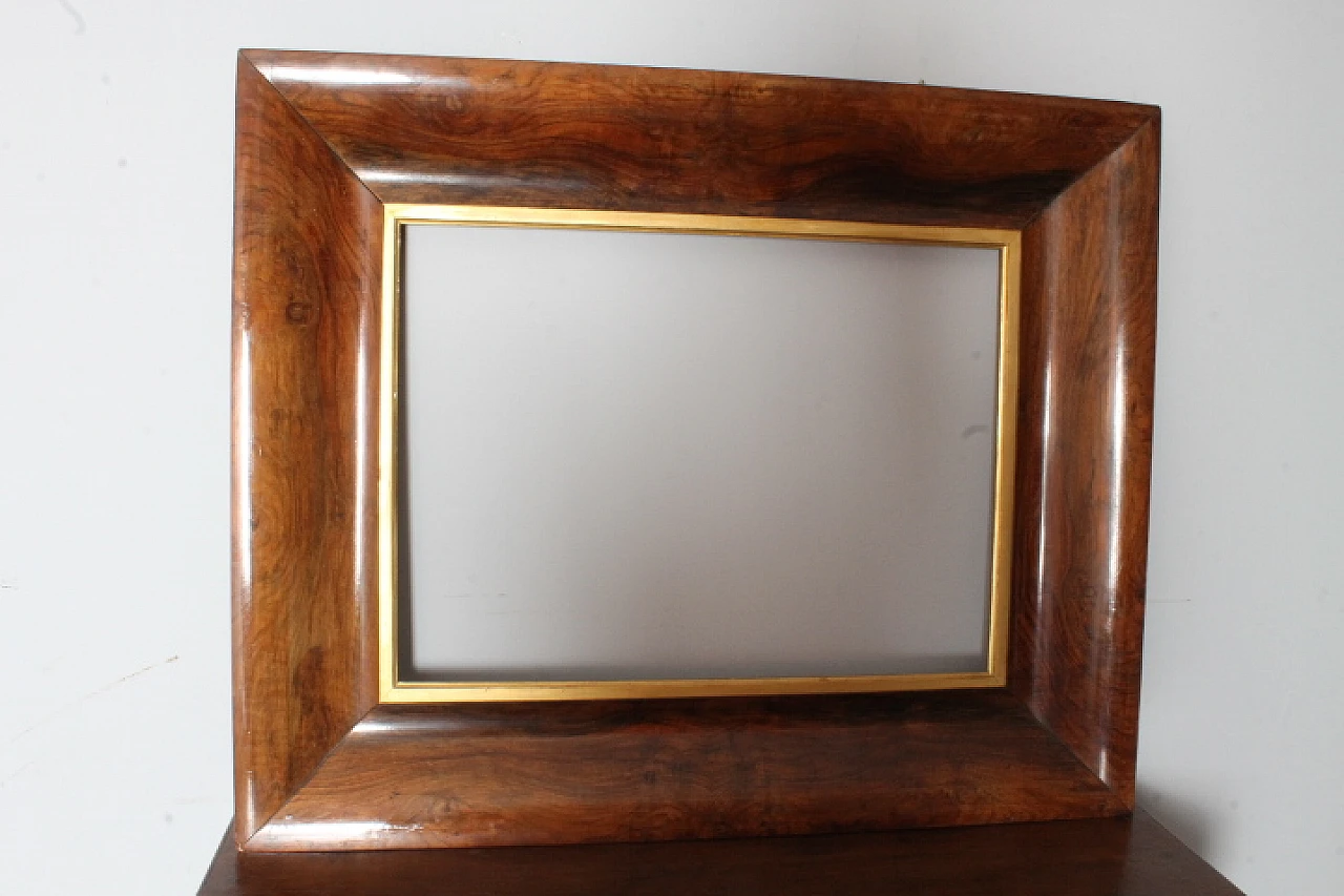 Charles X walnut panelled tray frame, 1820 8