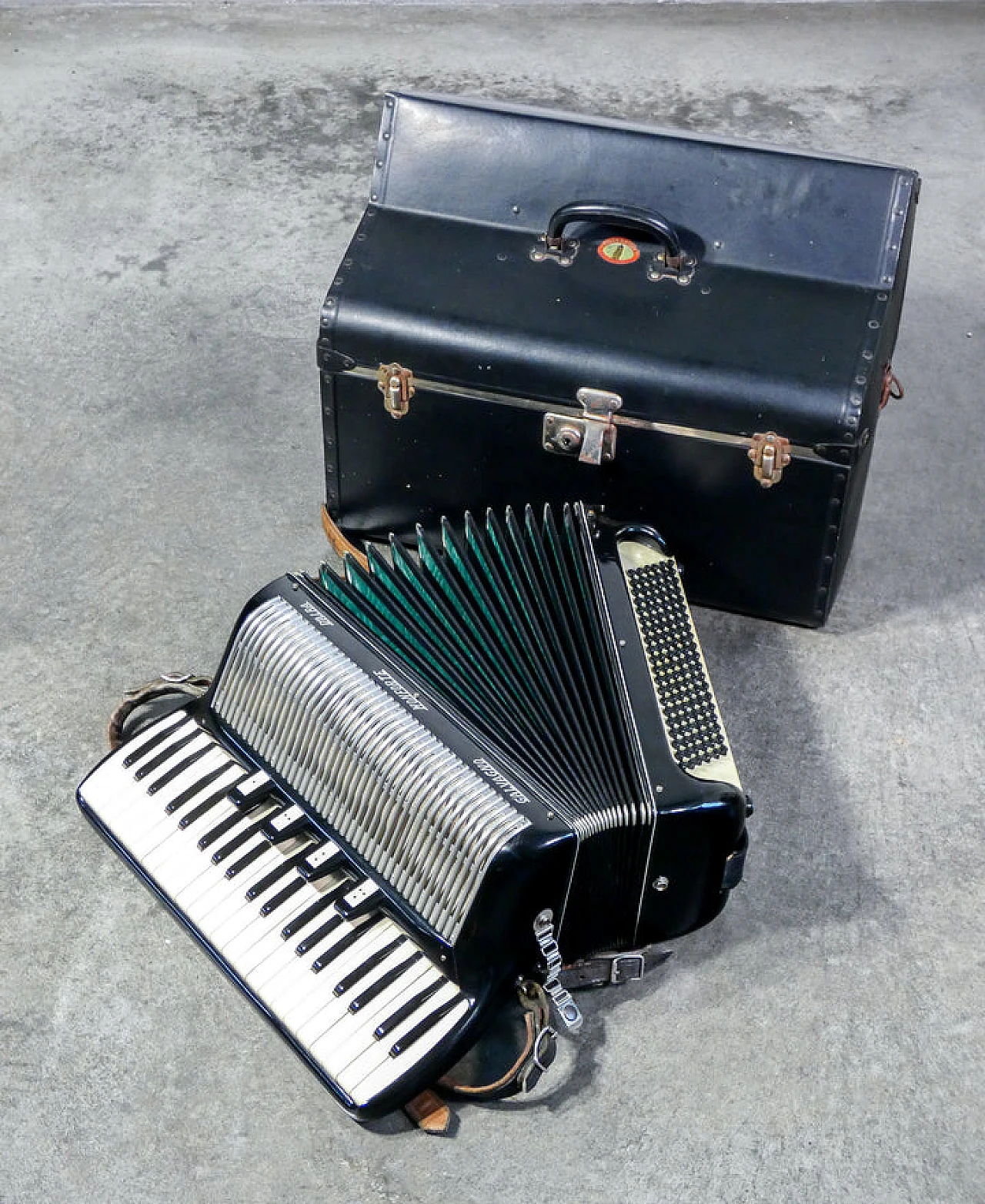 Galvagno chromatic button accordion with case 1