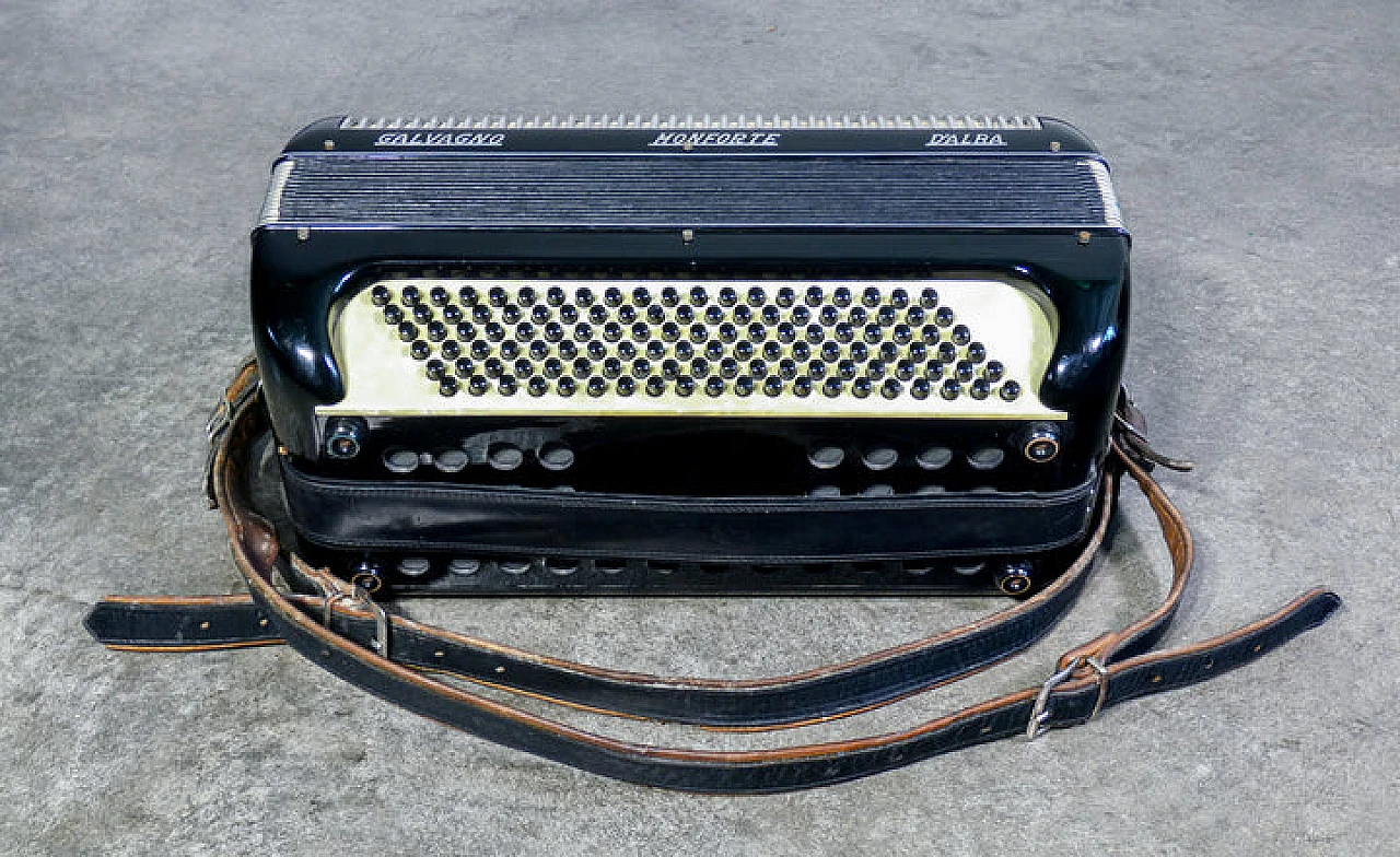 Galvagno chromatic button accordion with case 11