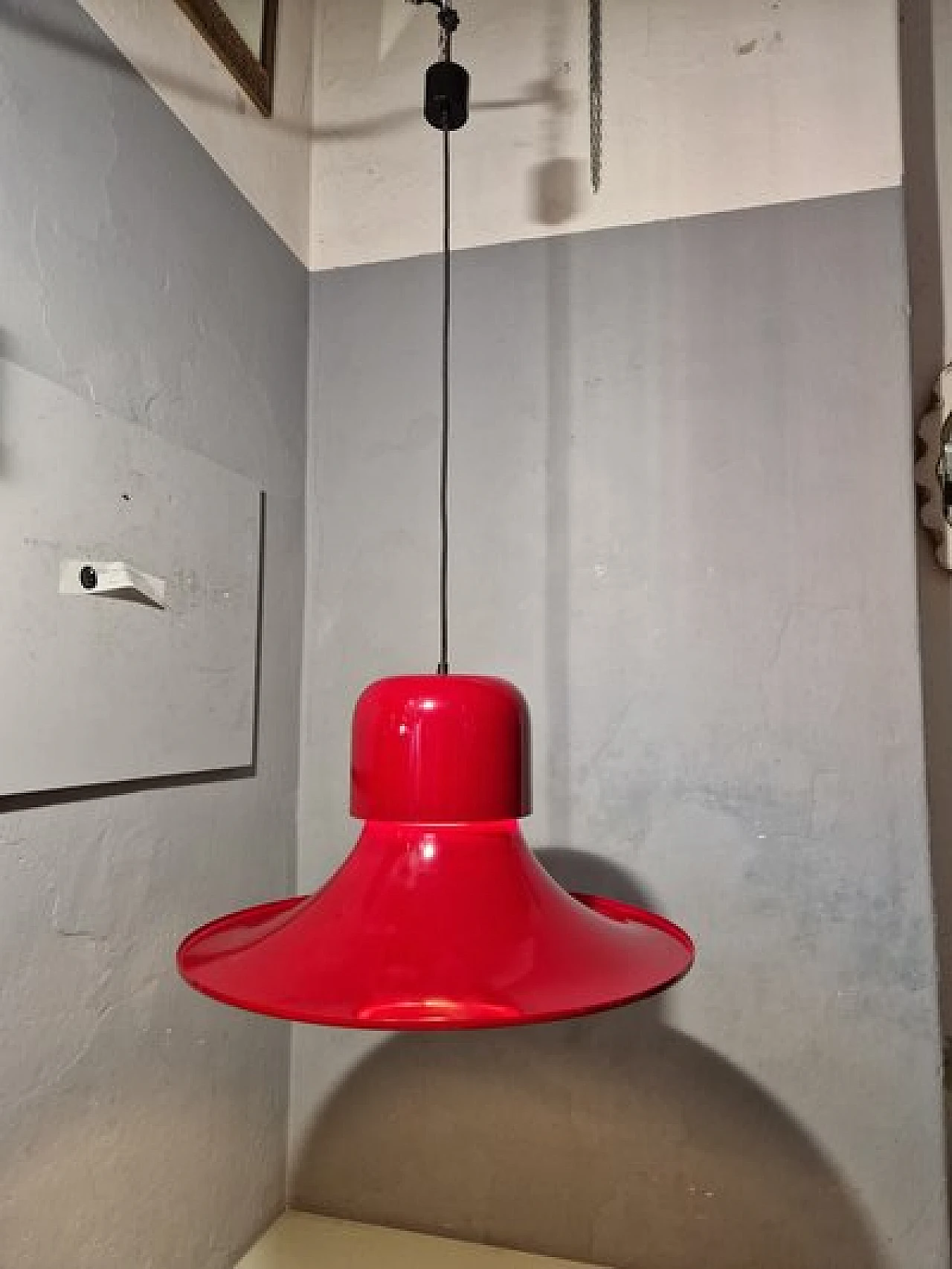 Lampadario Campana di Joe Colombo per Stilnovo, anni '60 5