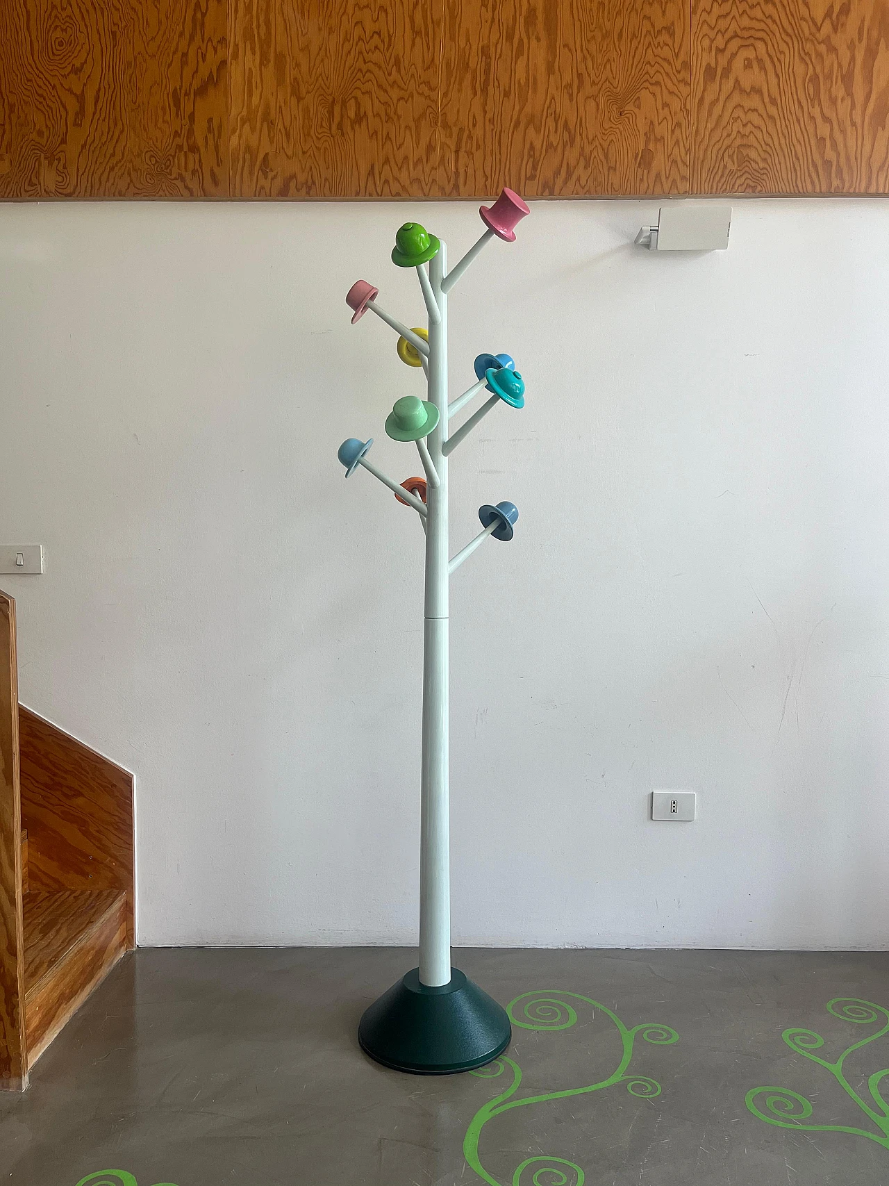 L'albero dei Cappelli coat stand by U. Nespolo for Origlia, 1980s 4