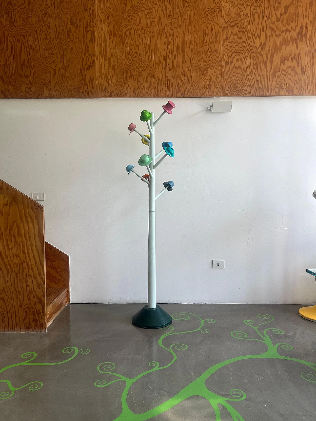 L'albero dei Cappelli coat stand by U. Nespolo for Origlia, 1980s 5