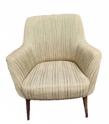 1101 Armchair in khaki fabric by Nino Zoncada for Cassina, 1950s