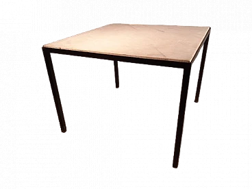 Tavolino in metallo e marmo di Osvaldo Borsani per Tecno, anni '50
