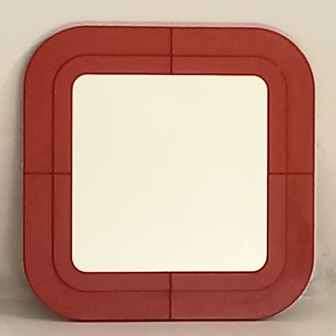 Square mirror by Anna Castelli Ferrieri for Kartell, 1970s 1