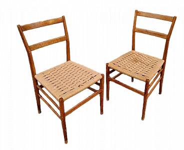 Coppia di sedie Leggera di Gio Ponti per Cassina, anni '50