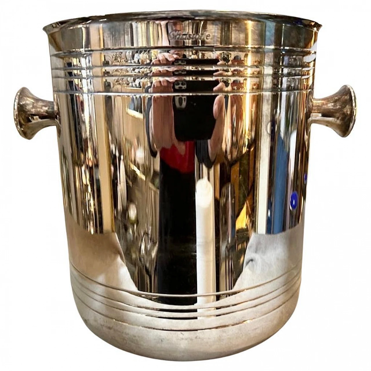 Silver-plated wine bucket by Christofle, 1980s 1