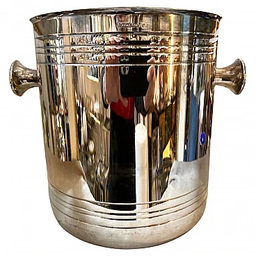 Silver-plated wine bucket by Christofle, 1980s