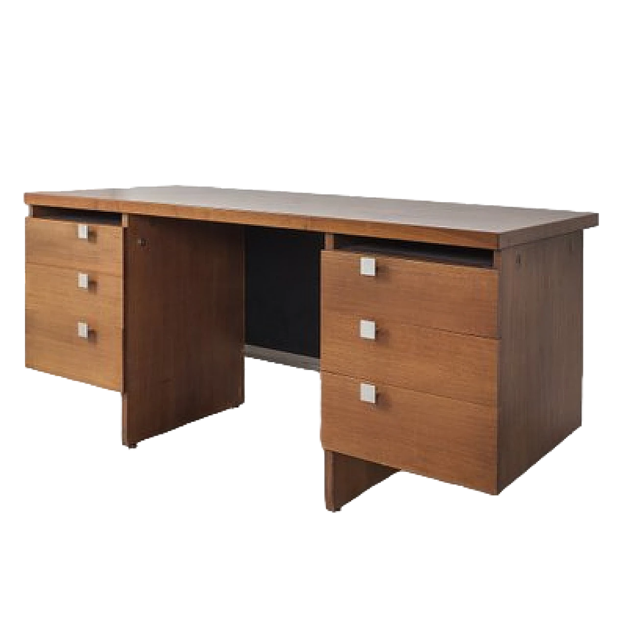 Wooden desk with drawers by A. Mangiarotti for Poltronova, 1970s 5