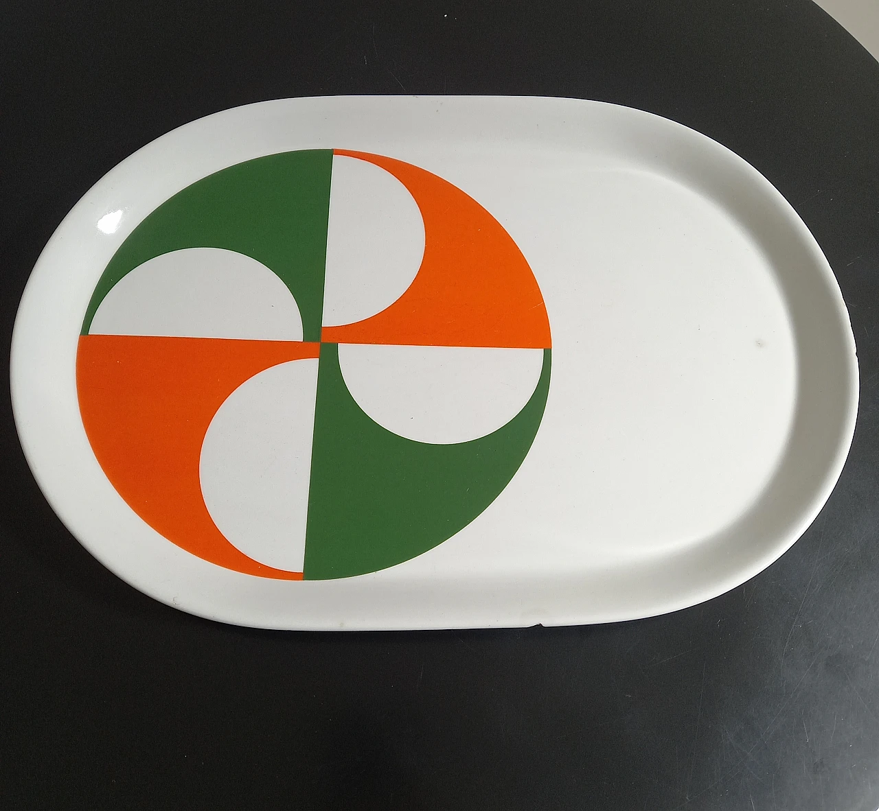 Ceramic plate by Gio Ponti for Ceramica Franco Pozzi, 1960s 1