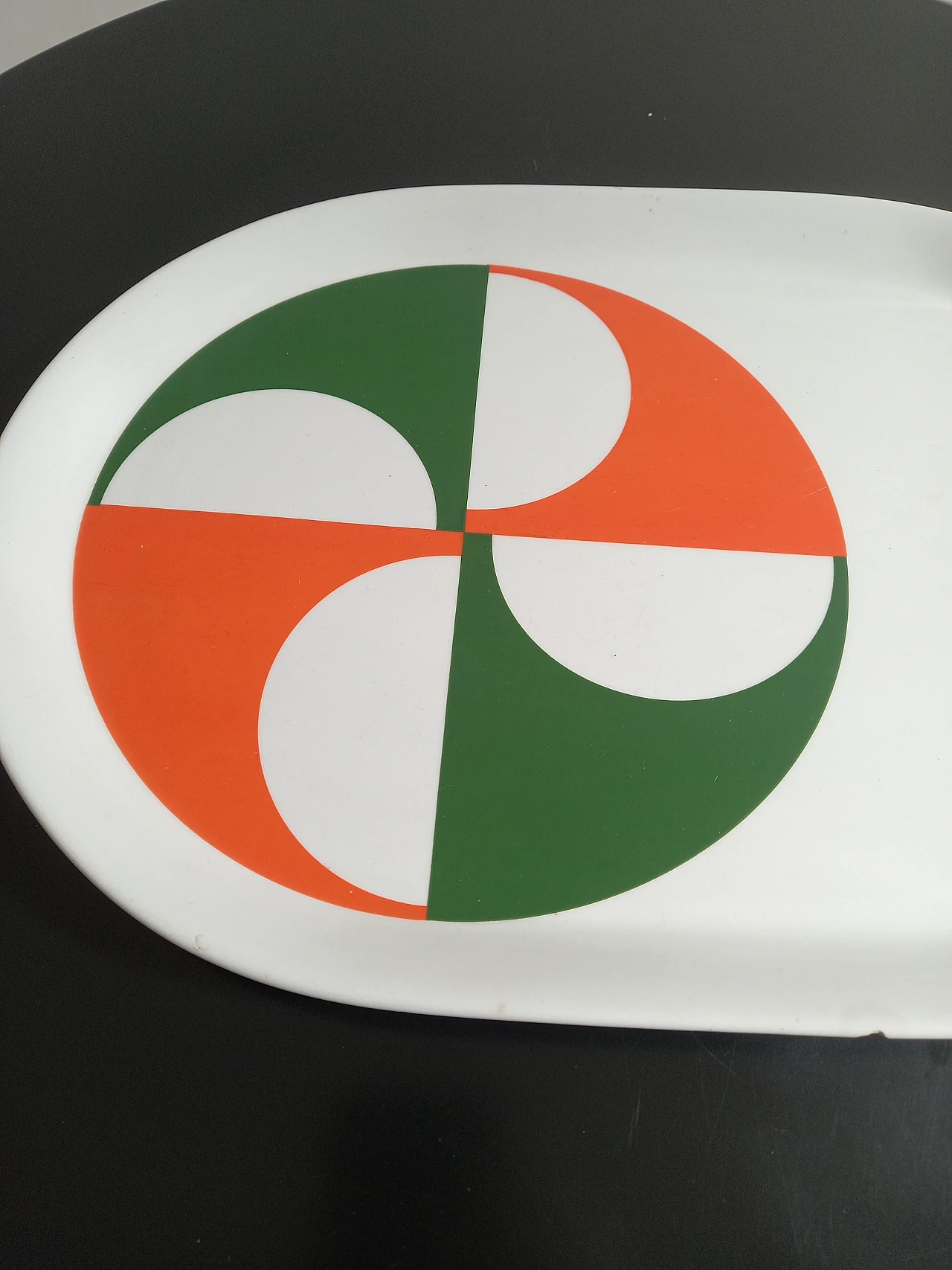 Ceramic plate by Gio Ponti for Ceramica Franco Pozzi, 1960s 4