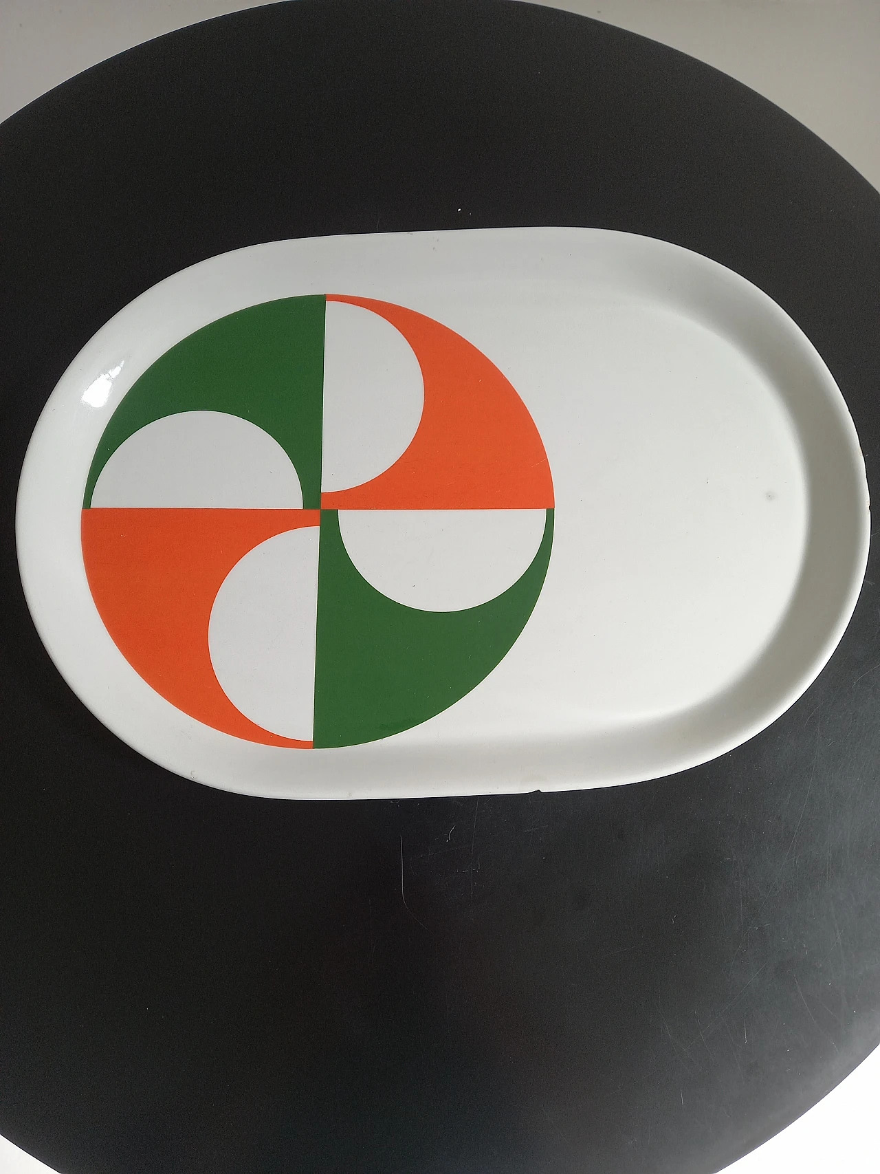 Ceramic plate by Gio Ponti for Ceramica Franco Pozzi, 1960s 5