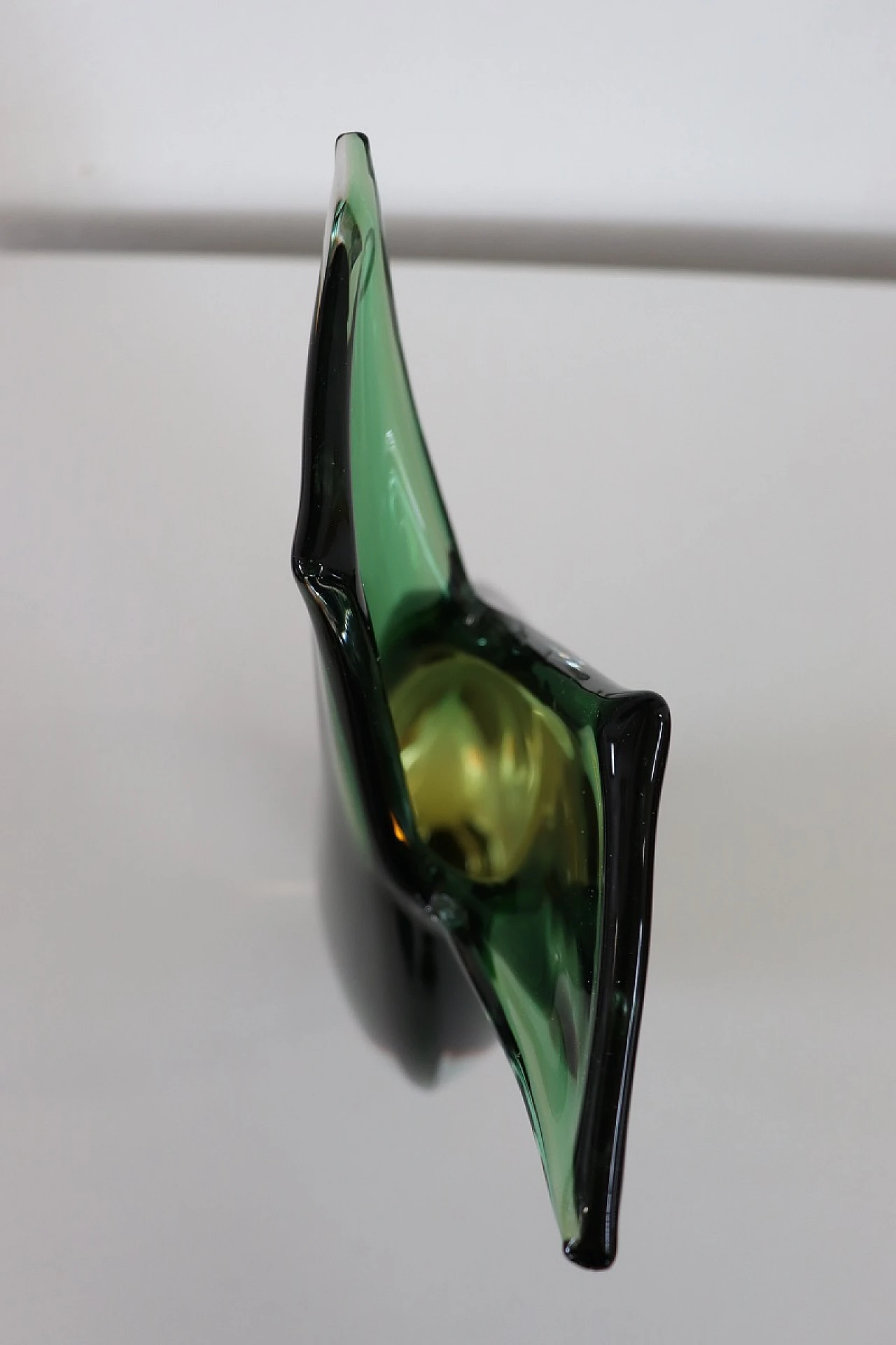 Green Murano glass vase by Flavio Poli for Seguso, 1960s 8