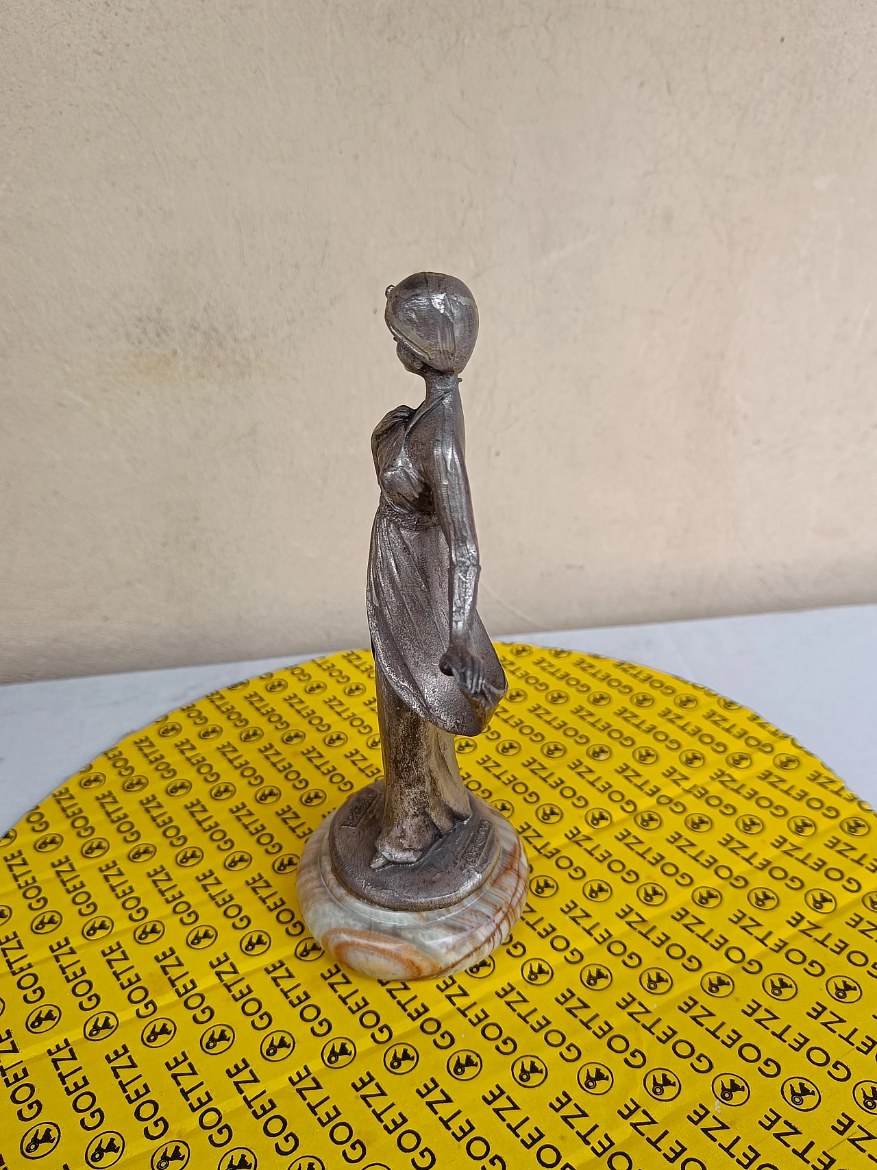 Statuetta Art Decò in argento 800, inizio '900 6