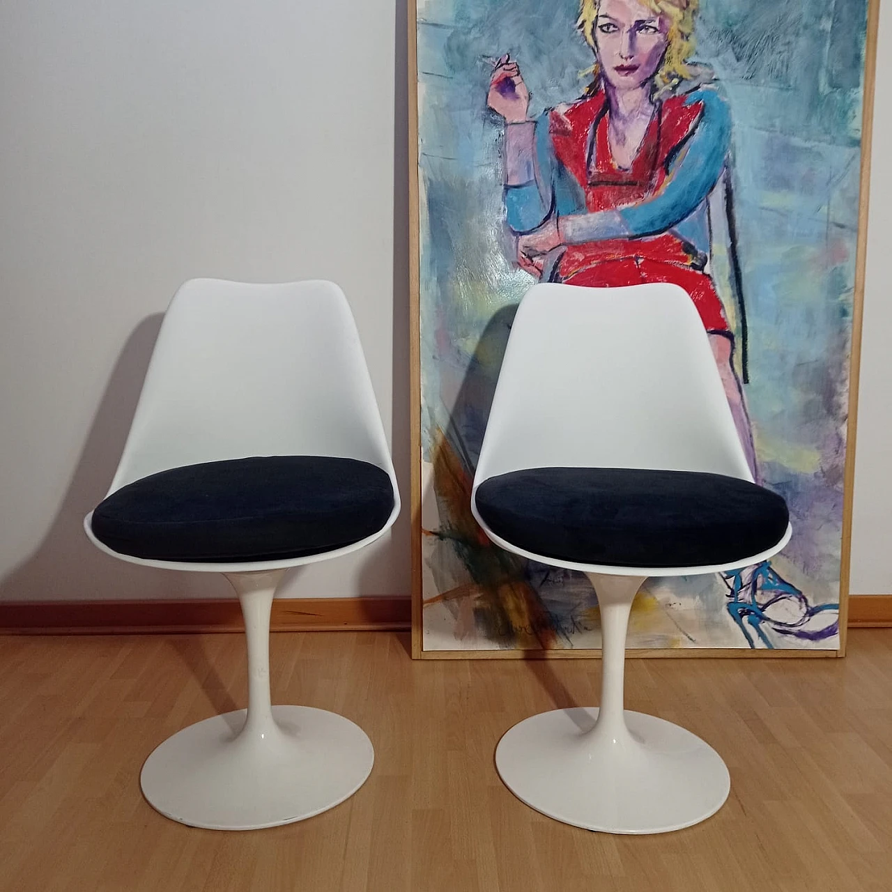 Pair of Tulip 769-S chairs by Eero Saarinen for Alivar, 1980s 1