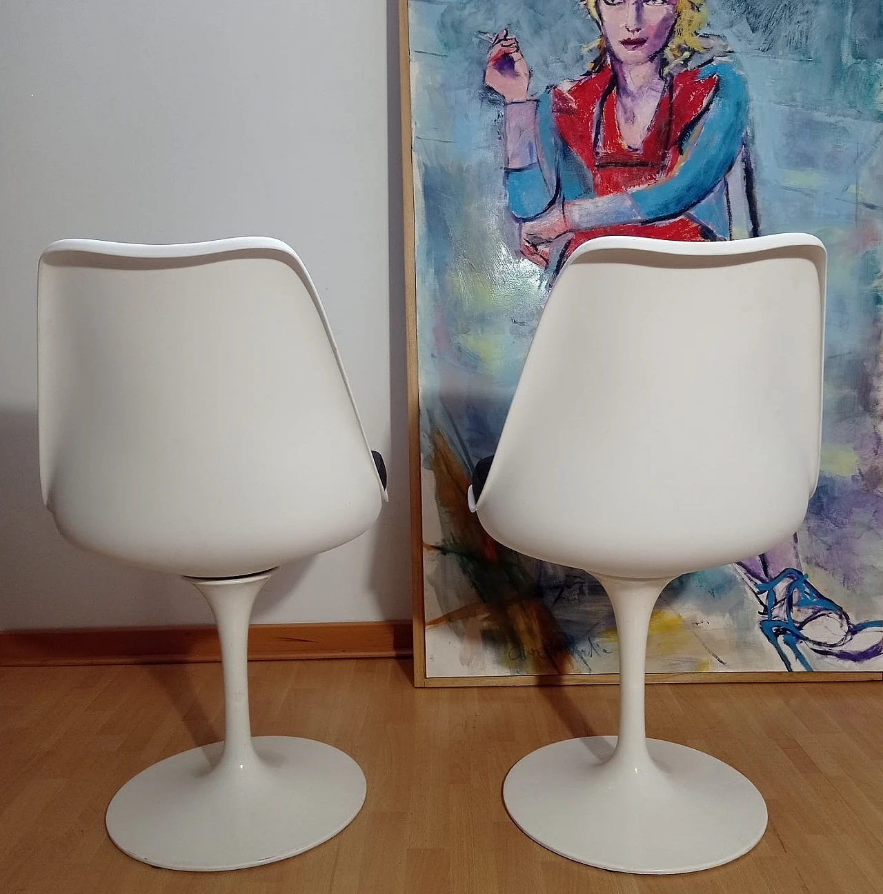 Pair of Tulip 769-S chairs by Eero Saarinen for Alivar, 1980s 10