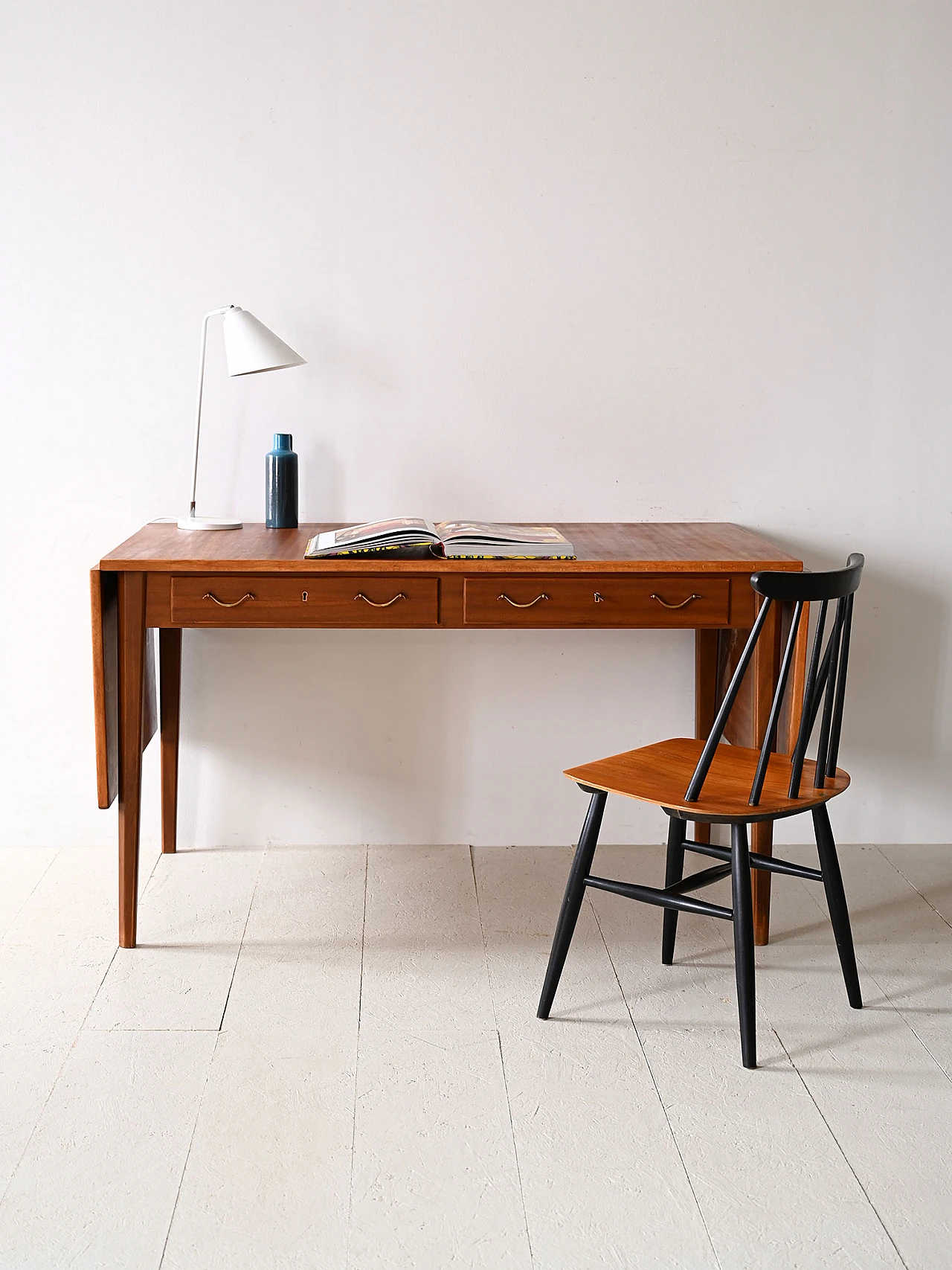 Scandinavian mahogany writing desk by David Rosen, 1960s 1